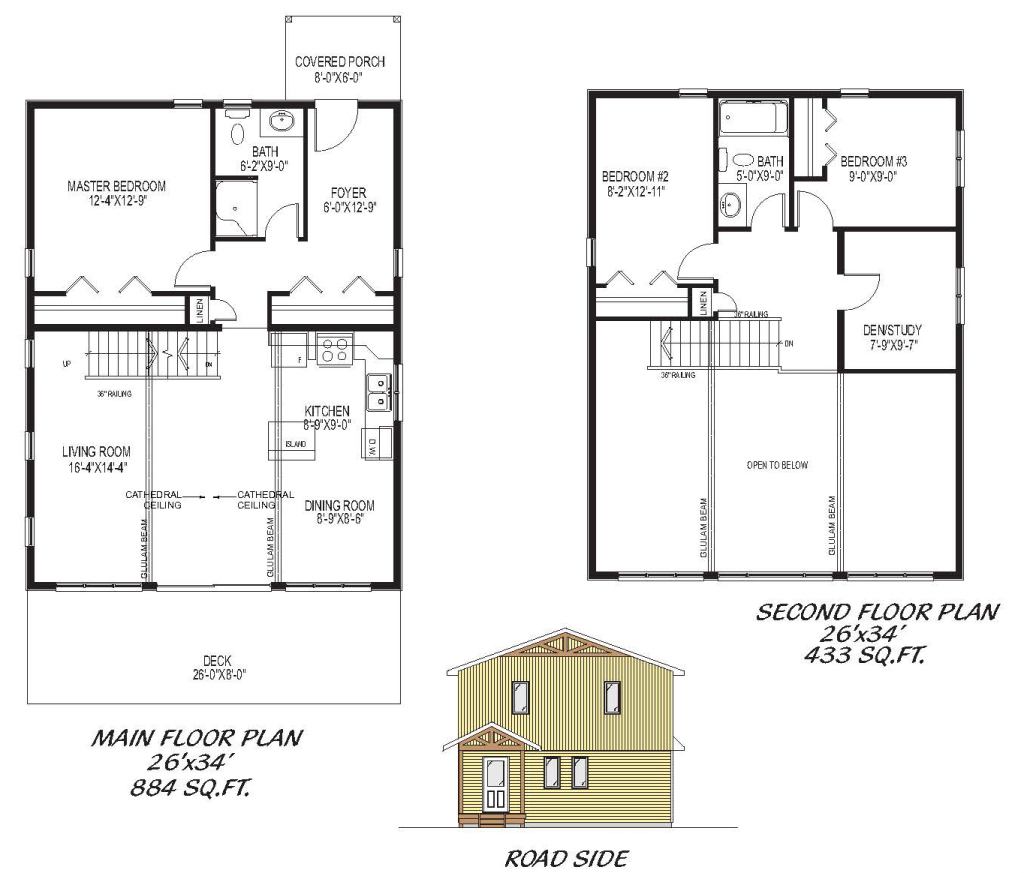 The Rosseau II 1,317 sq ft French's Fine Homes and Cottages — Custom