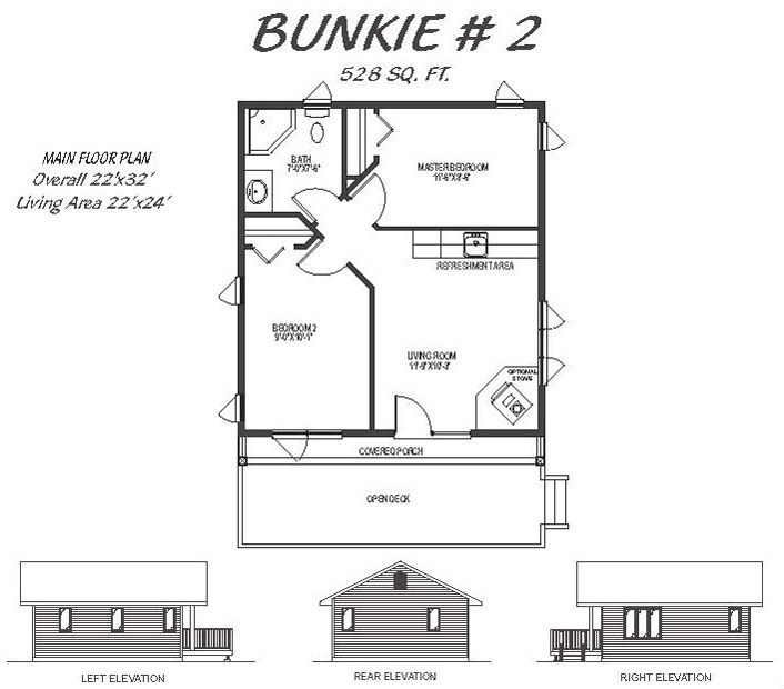 Bunkie 2 528 Sq Ft French S Fine Homes And Cottages Custom